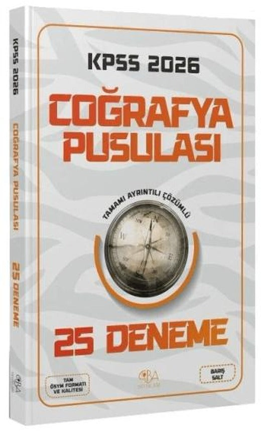 2026 KPSS Coğrafya Pusulası 25 Deneme Çözümlü | CBA Akademi (Ciltsiz)