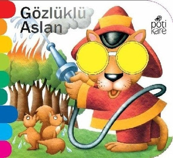 Gözlüklü Aslan-Delikli Kitaplar Serisi | Pötikare Yayınları