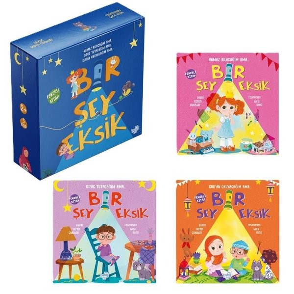 Bir Şey Eksik Seti (3 Fenerli Kitap) | Puset Kitap (Ciltli)