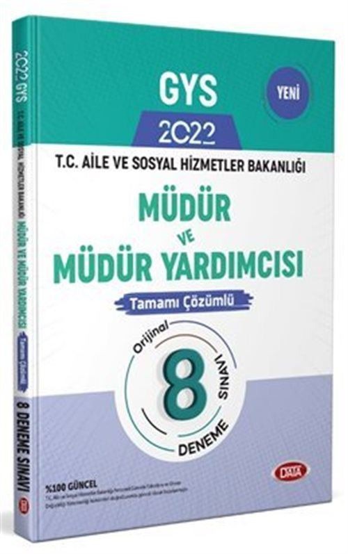 T.C. Aile ve Sosyal Hizmetler Bakanlığı GYS Müdür ve Müdür Yardımcısı Tamamı Çözümlü 8 Deneme Sınavı