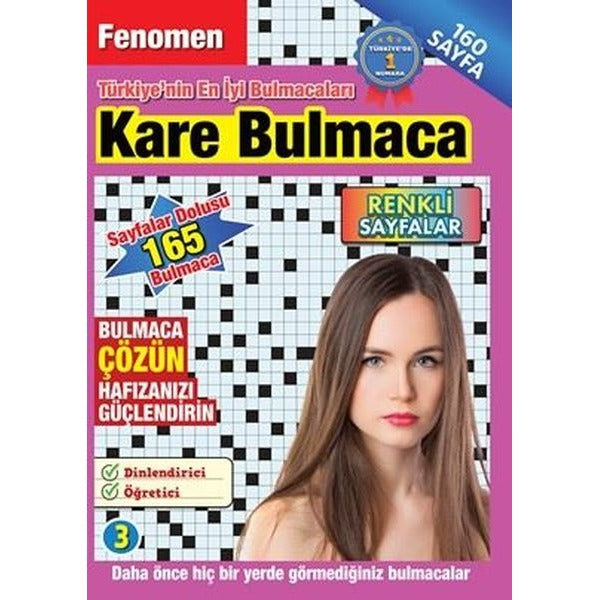 Fenomen Kare Bulmaca 3 | Maxi Yayıncılık (İnce Kapak)