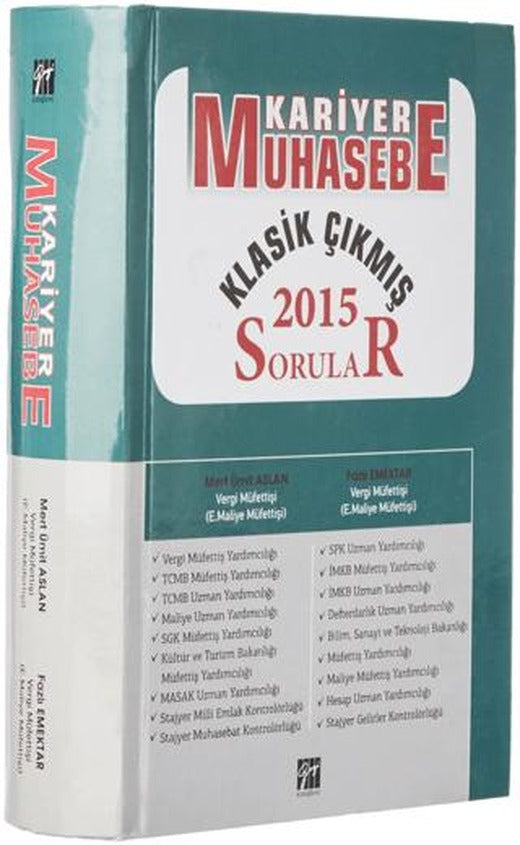 Kariyer Muhasebe Klasik Çıkmış Sorular 2015