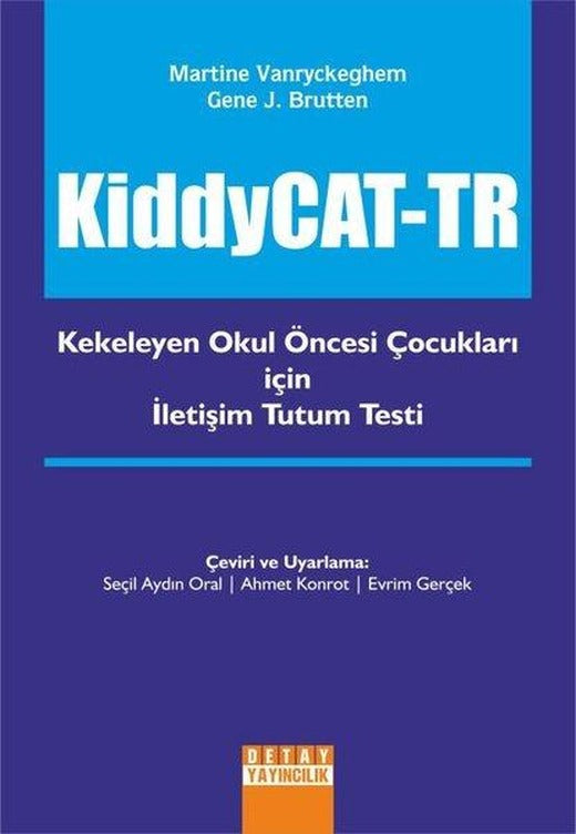 Kiddycat-TR: Kekeleyen Okul Öncesi Çocukları için İletişim Tutum Testi | Detay Yayıncılık (İnce Kapak)