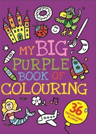 My Big Purple Book of Colouring | Igloo Books (Ciltsiz) - Resim 1
