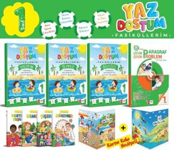 1. Sınıf Yaz Dostum Fasiküllerim | Artı Eğitim Yayınları (Ciltsiz)