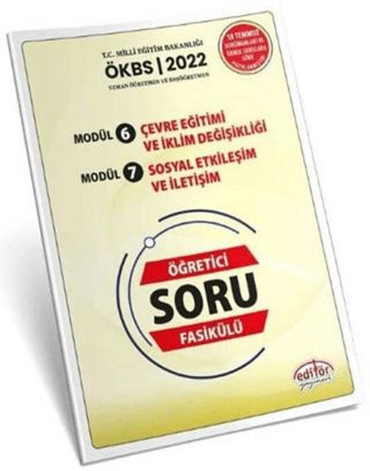 Uzman ve Başöğretmen Modül 6 Çevre Eğitimi ve İklim Değişikliği - Modül 7 Sosyal Etkileşim ve İletişim Özet ve Öğretici Soru Fasikülü | Editör Yayınevi (Ciltsiz)