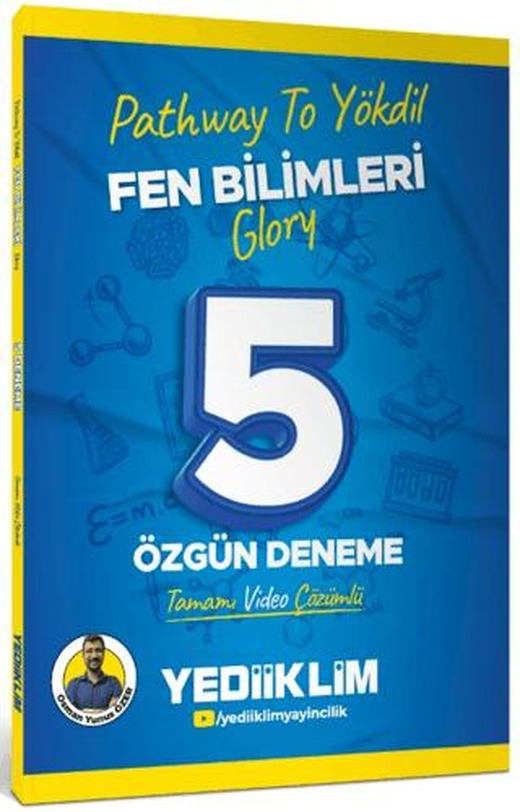 Pathway To YÖKDİL Fen Bilimleri Glory Tamamı Video Çözümlü 5 Özgün Deneme | Yediiklim Yayınları (Ciltsiz)