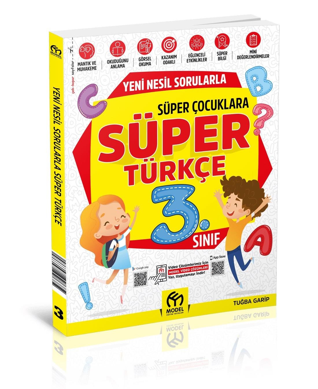 3. Sınıf Yeni Nesil Sorularla Süper Türkçe | Model Eğitim Yayıncılık (Ciltsiz)