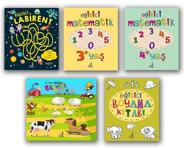 Eğitici Kitaplar Seti - 5 Kitap Takım | Pal Sokağı (İnce Kapak)