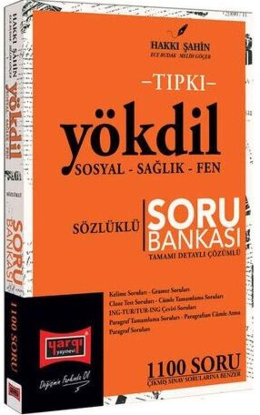 2024 Tıpkı YÖKDİL Sosyal - Sağlık - Fen Sözlüklü Tamamı Detaylı Çözümlü Soru Bankası | Yargı Yayınevi (Ciltsiz)