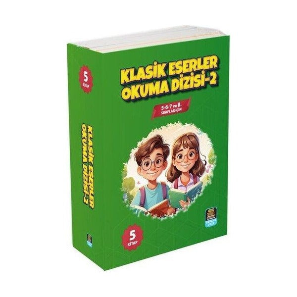 Klasik Eserler Okuma Dizisi Seti 2 - 5 Kitap Takım - 6 - 7 ve 8. Sınıflar İçin | Mercan Okul (İnce Kapak)