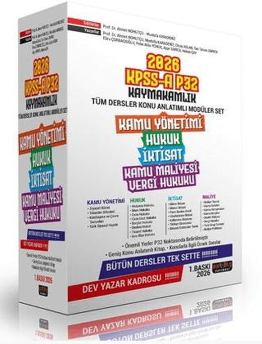 KPSS A P32 Kaymakamlık Konu Anlatımı Modüler Seti | Savaş Yayınevi (Ciltsiz)