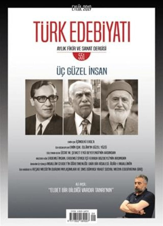 Türk Edebiyatı Dergisi Sayı: 551 Eylül 2019 | Türk Edebiyatı Dergisi (Ciltsiz)