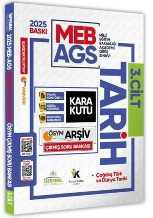 2025 MEB-AGS Tarih Kara Kutusu 3.Cilt ÖSYM Çıkmış Soru Havuzu Bankası Konu Özetli Video/PDF Çözümlü