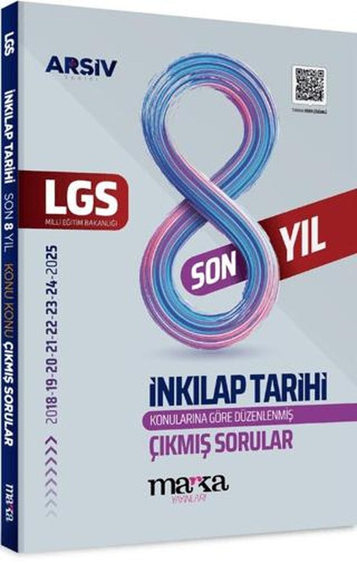 LGS İnkilap Konu Konu Çıkmış Sorular Son 8 Yıl | Marka Yayınları (Ciltsiz)