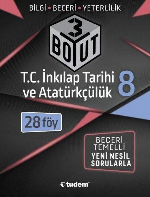 8. Sınıf 3 Boyut T.C. İnkılap Tarihi ve Atatürkçülük | Tudem Yayınları - Ders Kitapları (İnce Kapak)