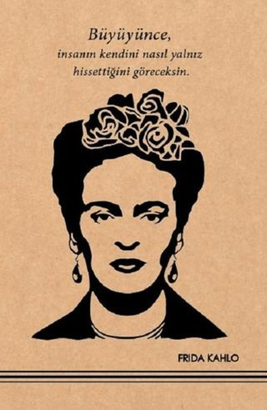 Frida Kahlo 1 Kraft Defter | Aylak Adam Kültür Sanat Yayıncılık