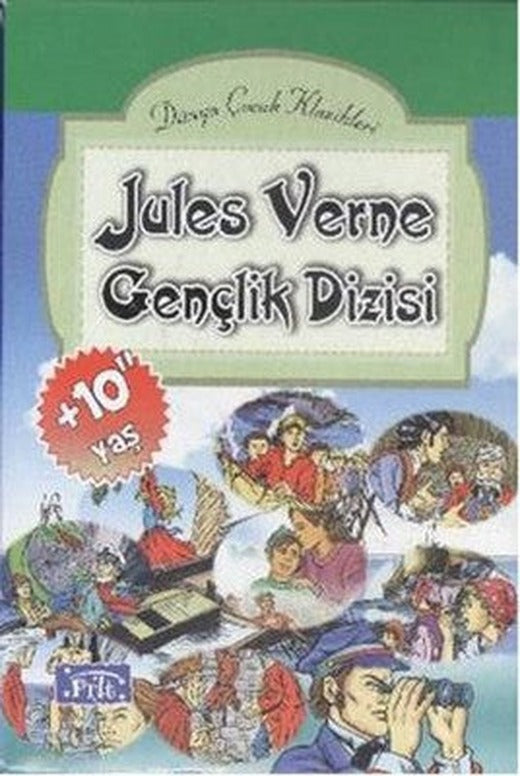 Jules Verne Gençlik Dizisi - 10 Kitap Takım | Parıltı Yayınları - Çocuk Klasikleri Dizisi (İnce Kapak)