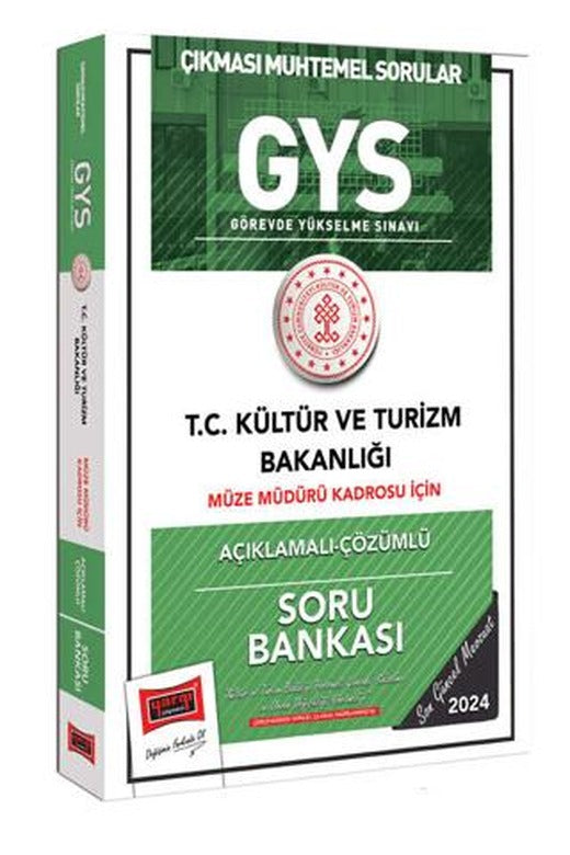 2024 GYS Kültür ve Turizm Bakanlığı Müze Müdürü Kadrosu İçin Açıklamalı Çözümlü Soru Bankası | Yargı Yayınevi (Ciltsiz)