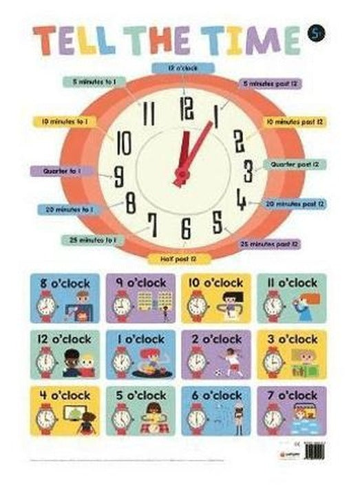 Tell the Time Wall Poster | Igloo Books
