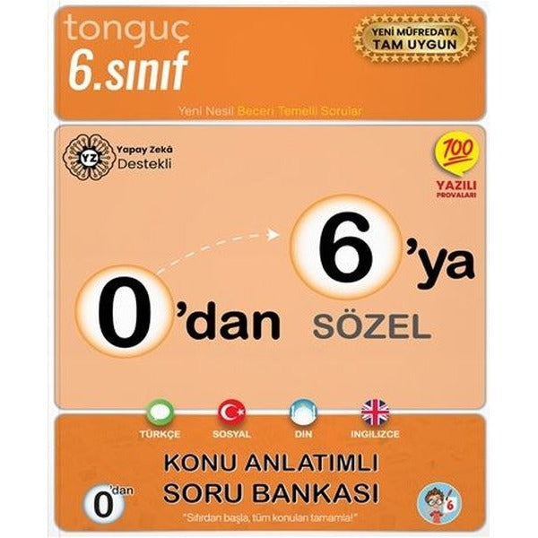 0'dan 6'ya Sözel Konu Anlatımlı Soru Bankası | Kolektif (İnce Kapak)