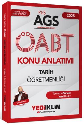 2025 MEB AGS ÖABT Tarih Öğretmenliği Konu Anlatımı | Yediiklim Yayınları (Ciltsiz) - Resim 1