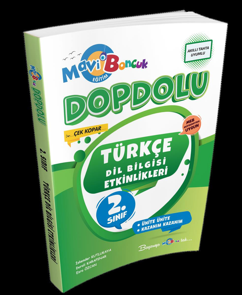 2.Sınıf Türkçe Dil Bilgisi Etkinlikleri - Mavi Boncuk kitap kapağı