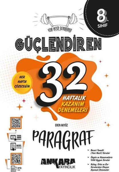8. Sınıf 32 Haftalık Paragraf Güçlendiren Kazanım Denemeleri | Ankara Yayıncılık (İnce Kapak) - Resim 1