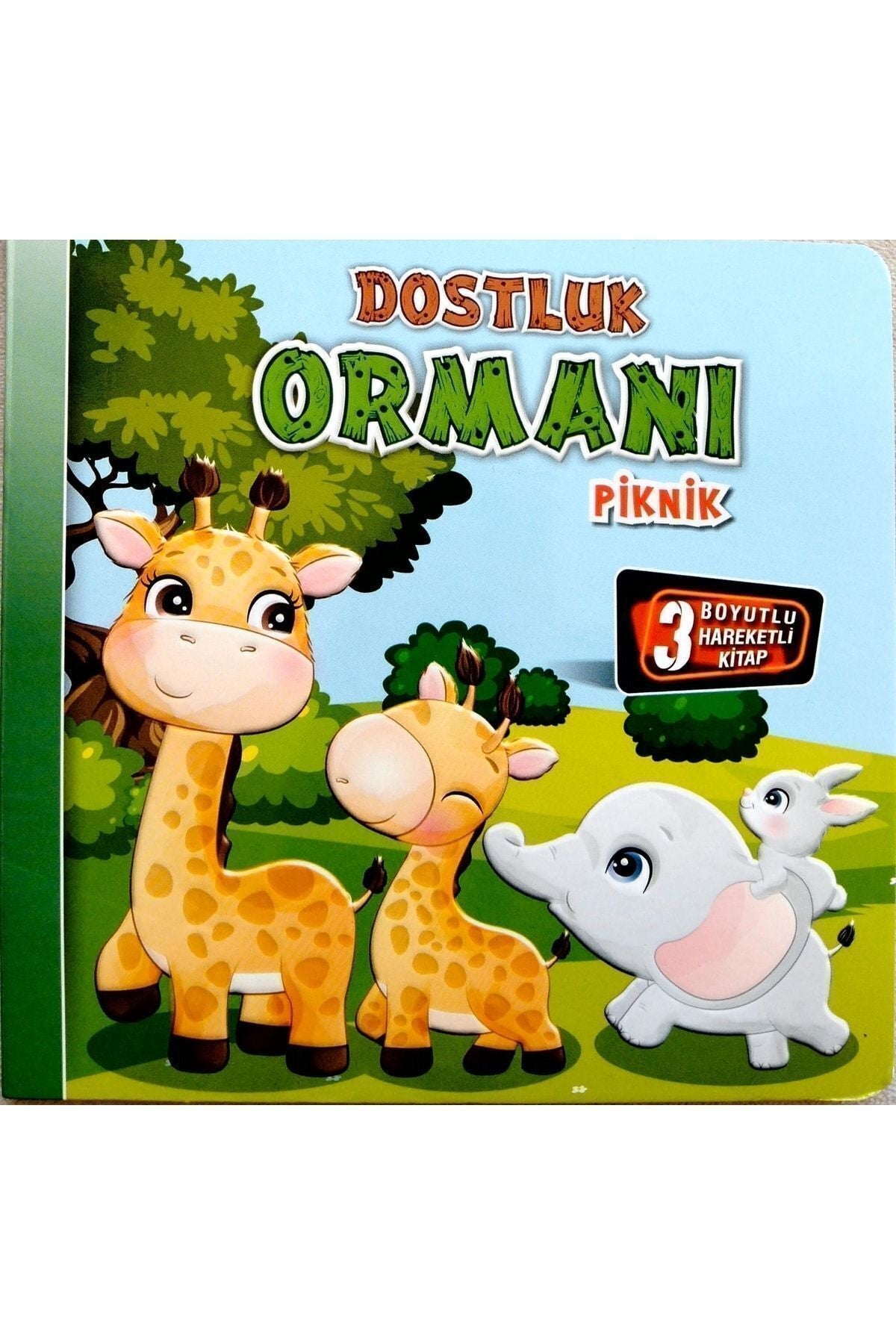 3 Boyutlu Hareketli Kitap Dostluk Ormanı Piknik,pop-up Kitap kitap kapağı
