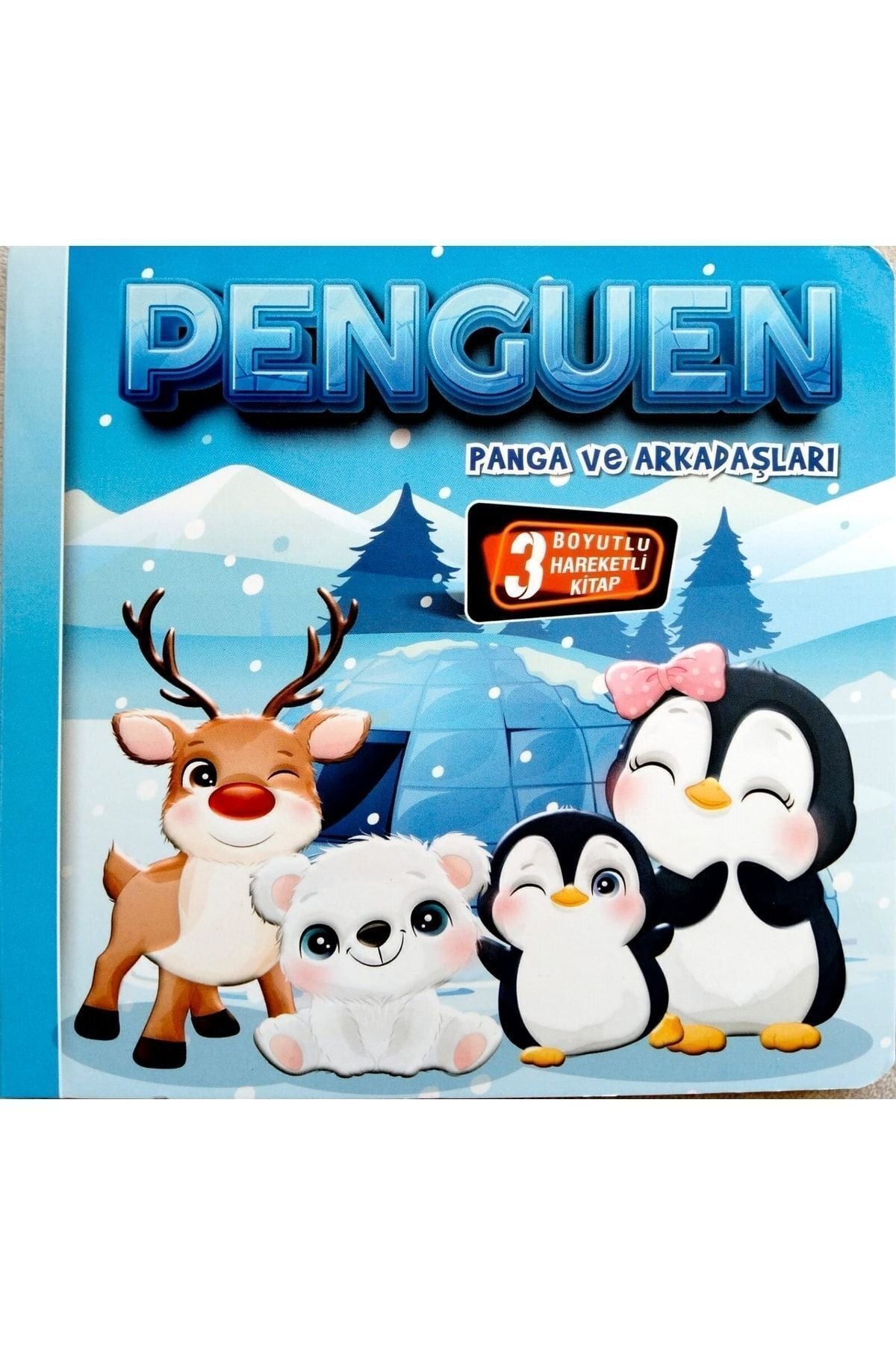 3 Boyutlu Hareketli Kitap Penguen Panga Ve Arkadaşları,pop-up Kitap kitap kapağı