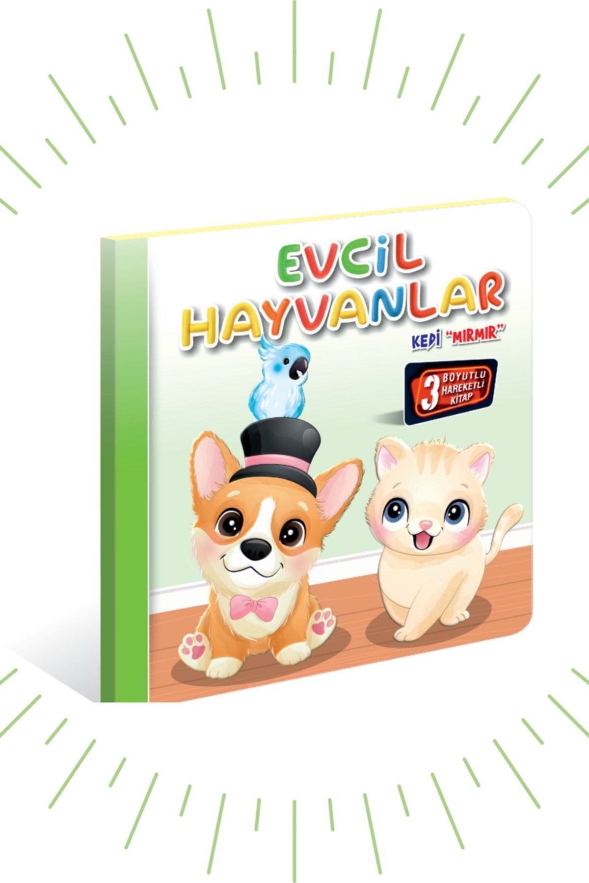 3 Boyutlu, Hareketli Kitaplar "2’li Set" Pop-up Kitaplar Dostluk Ormanı-evcil Hayvanlar kitap kapağı