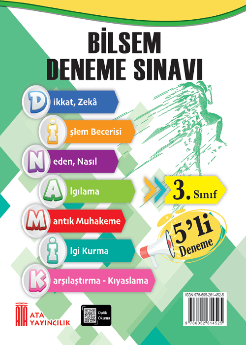 3. Sınıf Bilsem 5'Li Deneme Sınavı kitap kapağı