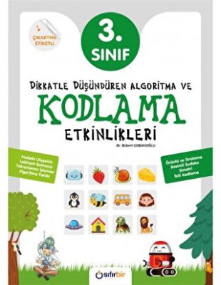 Sıfırbir Yayınları 3.Sınıf Kodlama Ve Algoritma Etkinlikleri - Bülent Çobanoğlu kitap kapağı
