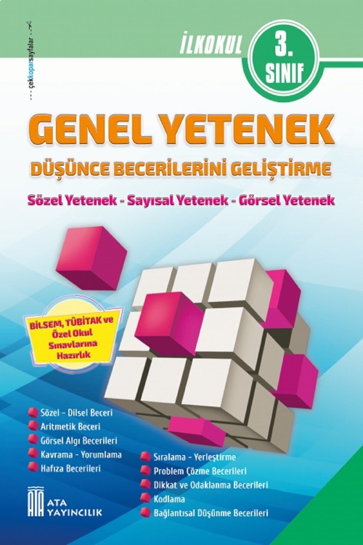3. Sınıf Bilsem Genel Yetenek Düşünce Becerilerini Geliştirme kitap kapağı