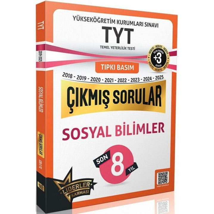 TYT Sosyal Bilimler Son 7 Yıl Çıkmış Sorular +3 ÖSYM Benzer Deneme Hediyeli (2018-2025) | Liderler Karması Yayınları (Ciltsiz)