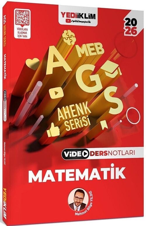 2026 MEB AGS Ahenk Serisi Matematik Video Ders Notları | Yediiklim Yayınları (İnce Kapak)