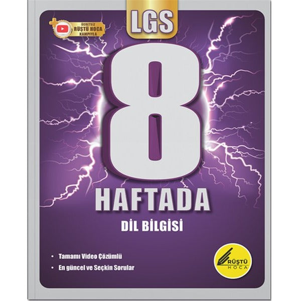 8 Haftada LGS Dil Bilgisi | Rüştü Hoca (İnce Kapak)