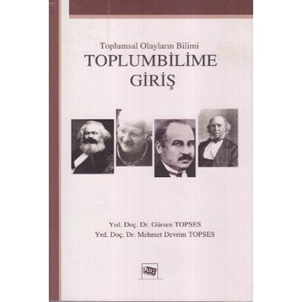 Toplumbilime Giriş | Anı Yayıncılık (Ciltsiz)