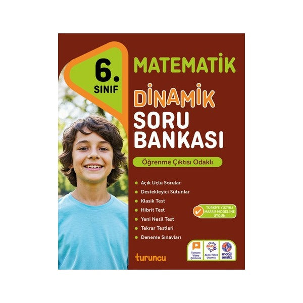 6. Sınıf Matematik Dinamik Soru Bankası Turuncu | Turuncu Yayınları (İnce Kapak)