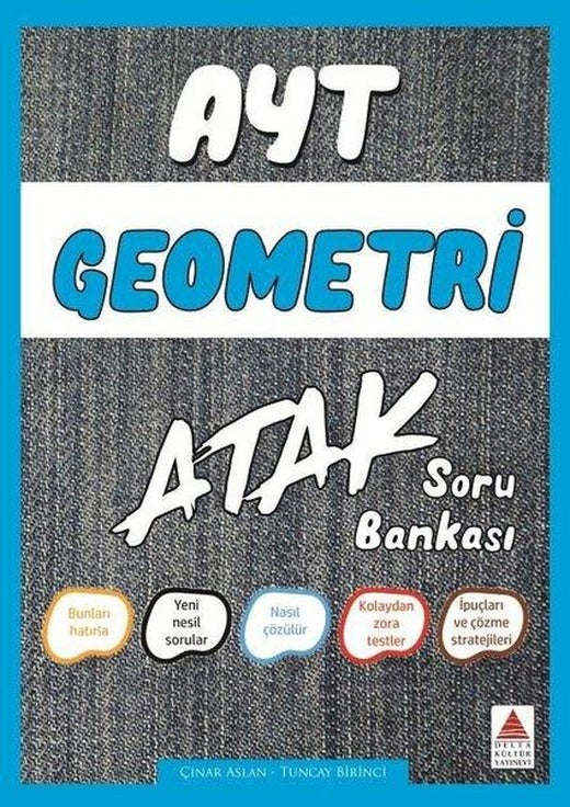 AYT Geometri Soru Bankası Atak | Delta Kültür-Eğitim (İnce Kapak)