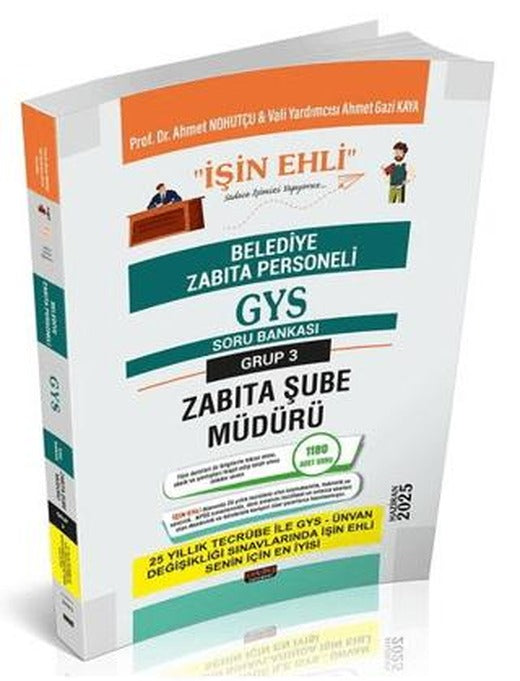 GYS Belediye Zabıta Personeli Zabıta Şube Müdürü Soru Bankası | Savaş Yayınevi (Ciltsiz)