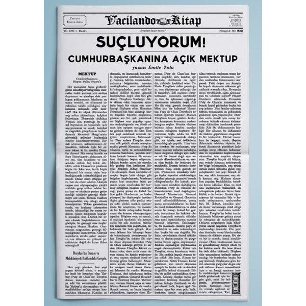 Suçluyorum! - Cumhurbaşkanına Açık Mektup | Vacilando Kitap (İnce Kapak)