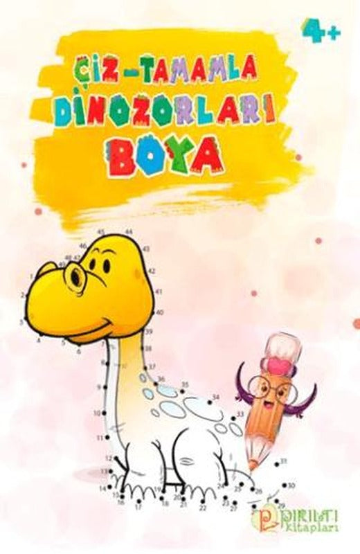 Dinozorları Boya | Pırıltı Kitapları - Erkam (Ciltsiz)