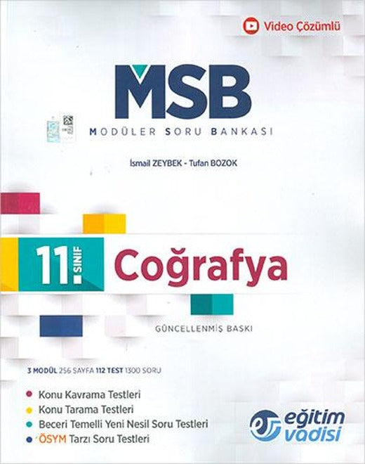Eğitim Vadisi 11.Sınıf Coğrafya MSB Modüler Soru Bankası