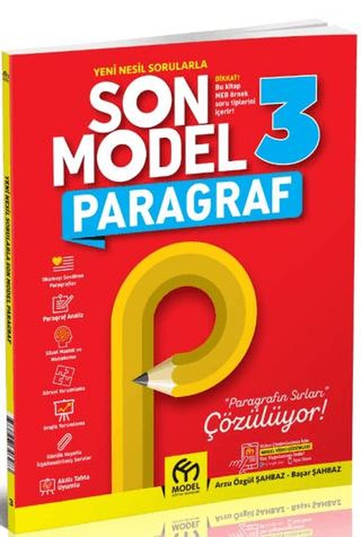 3. Sınıf Son Model Paragraf Soru Bankası | Model Eğitim Yayıncılık (Ciltsiz)