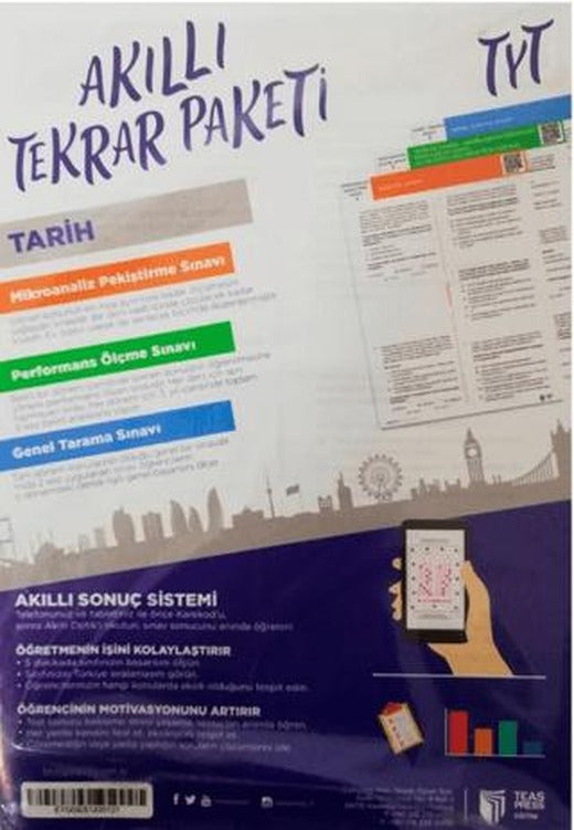 TYT Tarih Akıllı Tekrar Paketleri | Teas Press (Ciltsiz)