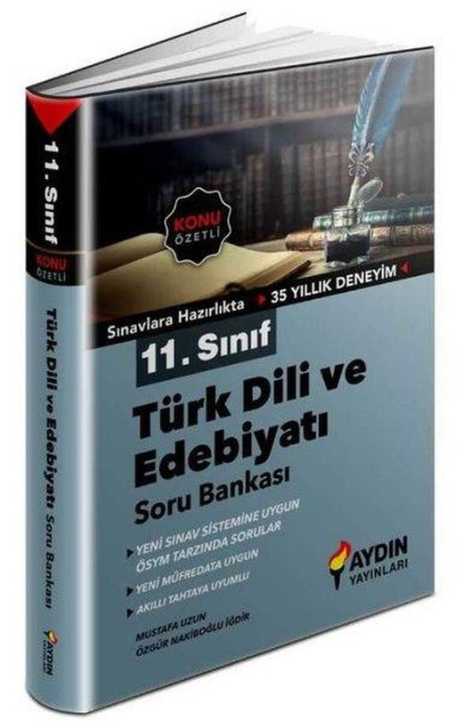 11. Sınıf Türk Dili ve Edebiyatı Konu Özetli Soru Bankası | Aydın Yayınları-Eğitim (İnce Kapak)