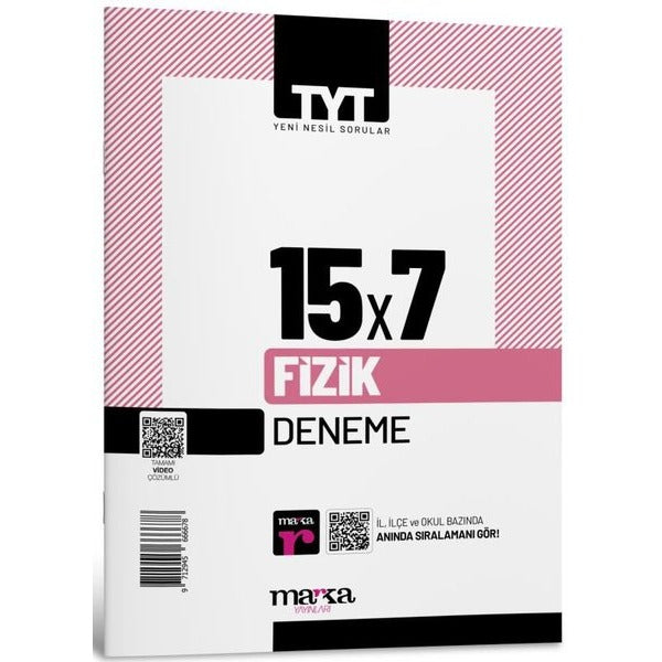 2025 TYT Fizik 15 Deneme Tamamı Video Çözümlü | Marka Yayınları (Ciltsiz)