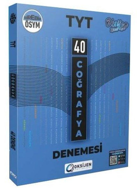 TYT Coğrafya 40 Branş Denemesi | Oksijen Yayınları - Eğitim (İnce Kapak)