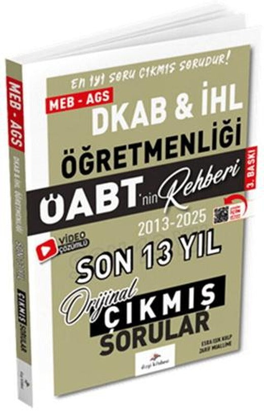 2026 MEB AGS DKAB İHL ÖABT nin Rehberi Konularına Göre Tasnif Edilmiş Son 13 Yıl Çıkmış Sınav Soruları | Dizgi Kitap (Ciltsiz)